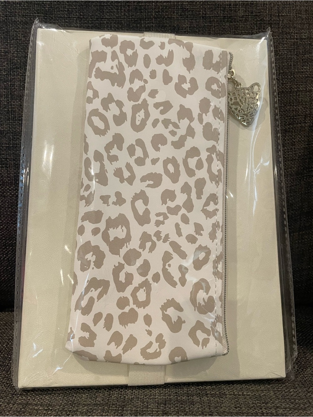 Stationary set- Jourbak and Leopard Print Zip Pencil case - NWT.